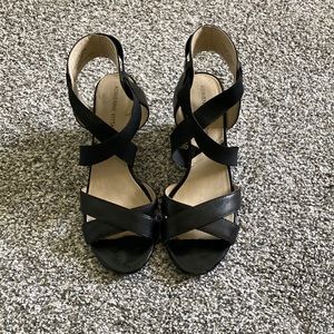 Adrienne Vittadini Wedge Sandals - Size 6-1/2 M